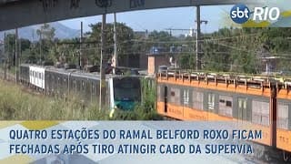 Quatro estações do ramal Belford Roxo ficam fechadas após tiro atingir cabo da SuperVia