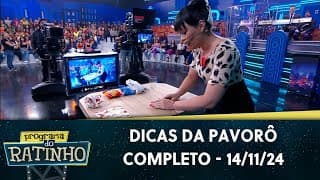 Pavarô te ensina a sujar menos louça quando tiver visita em casa | Programa do Ratinho (14/11/24)