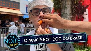 Diguinho prova o maior cachorro-quente do Brasil no aniversário de Osasco | The Noite (02/03/26)