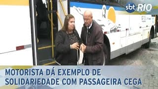 Parada obrigatória: Motorista dá exemplo com gesto de solidariedade com passageira