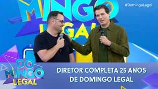 Celso surpreende o diretor ao vivo e faz homenagem emocionante no Domingo Legal