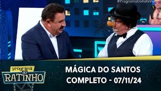 O Santos finalmente acertou uma mágica e impressionou o Ratinho | Programa do Ratinho (07/11/24)