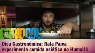 Dica Gastronômica: Rafa Paiva experimenta comida asiática no Humaitá