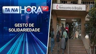 Trabalhadores da construção civil se unem para doar sangue no hemocentro de Brasília | Tá na hora DF