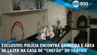 EXCLUSIVO: Polícia encontra banheira e área de lazer na casa de "chefão" do tráfico