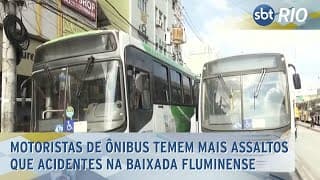 Motoristas de ônibus temem mais assaltos que acidentes na Baixada Fluminense