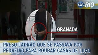 Preso ladrão que se passava por pedreiro para roubar casas de luxo