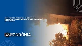 FOGO DESTRÓI MARCENARIA - INCÊNDIO FOI REGISTRADO EM MARCENARIA NO BAIRRO JARDIM DAS SERINGUEIRAS.