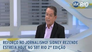 Reforço no jornalismo! Sidney Rezende estreia hoje no SBT Rio 2° Edição