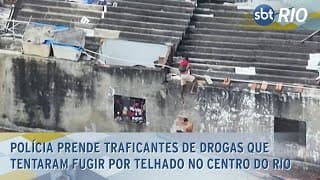 Polícia prende traficantes de drogas que tentaram fugir por telhado no Centro do Rio