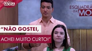 "Não gostei", dispara Priscila ao ver cabelo feito pelo Rodrigo Cintra no Esquadrão da Moda
