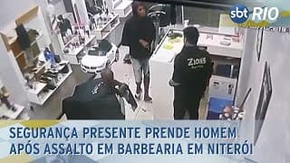 Segurança presente prende homem após assalto em barbearia em Niterói