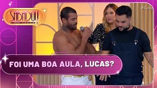 Capoeirista dá show de improviso com Lucas Guedez no palco | Sabadou com Virgínia (10/08/24)