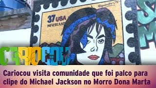 Cariocou visita comunidade que foi palco para clipe do Michael Jackson no Morro Dona Marta