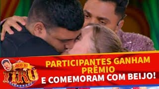 Participantes ganham prêmio e comemoram com beijo! | Circo do Tiru (07/09/24)