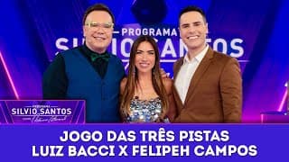 Jogo das 3 Pistas: Luiz Bacci x Felipeh Campos | Programa Silvio Santos (02/03/25)