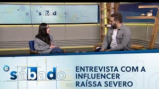 Influencer Raíssa Severo fala sobre vitiligo  | É Sábado 25/06/2022