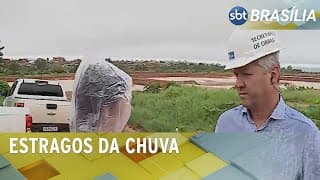 Secretário de obras avalia o impacto das grandes chuvas no DF | SBT Brasília