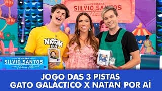 Jogo das 3 Pistas: Gato Galáctico X Natan Por Aí | Programa Silvio Santos (13/10/24)