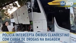 Polícia intercepta ônibus clandestino com carga de drogas na bagagem