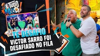 Victor Sarro foi desafiado para batalha de dança no Fila da Fama | É Tudo Nosso 06/09/24