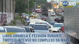 Linha Amarela é fechada durante tiroteio intenso no Complexo da Maré