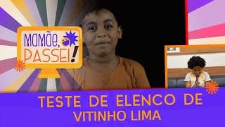 Vitinho Lima reage ao seu teste para a novela "A Caverna Encantada " | Mamãe, Passei!