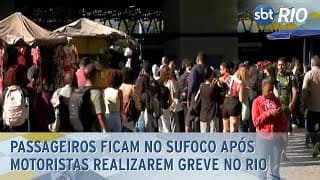 Passageiros ficam no sufoco após motoristas realizarem greve no Rio