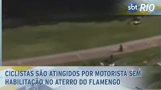 Ciclistas são atingidos por motorista sem habilitação no Aterro do Flamengo