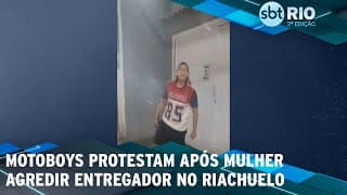 Motoboys protestam após mulher agredir entregador no Riachuelo