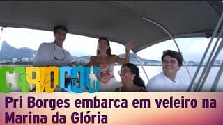 Pri Borges embarca em veleiro na Marina da Glória