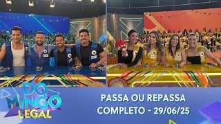 TIME KERLINE vs TIME ISRAEL NOVAES no Passa ou Repassa | Domingo Legal (29/06/25)