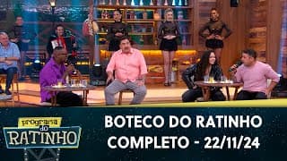 Boteco com Mumuzinho e Luiza Martins | Programa do Ratinho (22/11/24)