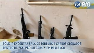 Polícia encontra sala de tortura e carros clonados dentro de "galpão do crime" em Realengo