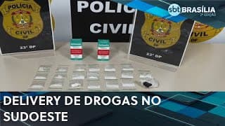 Jovem  vendia e distribuía drogas para usuários de um app de relacionamento | SBT Brasília 2ª ed