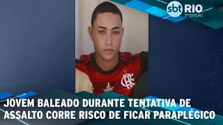 Jovem baleado durante tentativa de assalto corre risco de ficar paraplégico