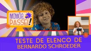 Bernardo Schroeder reage ao seu teste para a novela "A Caverna Encantada " | Mamãe, Passei!