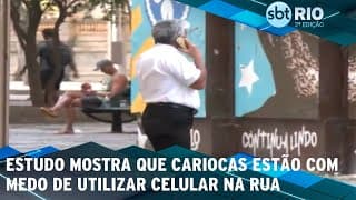 Estudo mostra que cariocas estão com medo de utilizar celular na rua