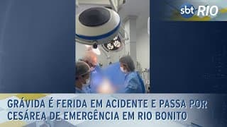 Grávida é ferida em acidente e passa por cesária de emergência em Rio Bonito