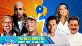 TIME MC DANIEL vs BERTOLAZZI no Passa ou Repassa | Domingo Legal (21/09/25)