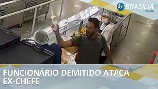 Ataque contra ex-chefe ocorreu em restaurante comunitário | SBT Brasília 1ª Edição