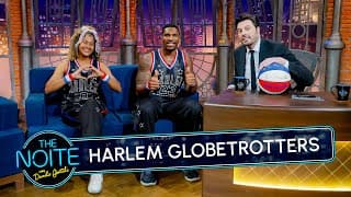 Entrevista com Thunder Law e Sunshine West, do Harlem Globetrotters | The Noite (23/09/25)