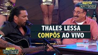 Thales Lessa choca ao compor música ao vivo durante o programa | Programa do Ratinho (27/02/26)