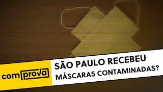 São Paulo recebeu máscaras contaminadas? O Comprova checou