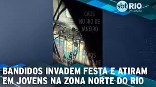 Bandidos invadem festa e atiram em jovens na Zona Norte do Rio