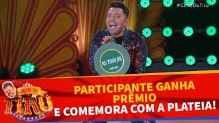 Participante ganha prêmio e comemora com a plateia! | Circo do Tiru (24/08/24)