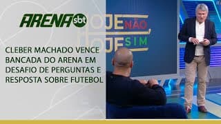 Cleber Machado vence bancada do Arena e mostra que sabe muito sobre futebol | Arena SBT (15/07/2024)