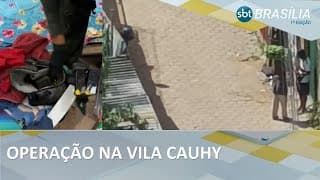 Operação contra o tráfico faz 18 prisões na Vila Cauhy  | SBT Brasília 1ª Edição