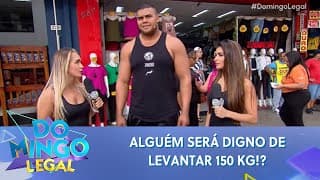Bitelo desafia o povo: quem consegue levantar o martelo do Thor? | Domingo Legal (20/07/25)