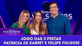 Jogo das 3 Pistas: Patricia de Sabrit X Felipe Folgosi | Programa Silvio Santos (12/04/26)